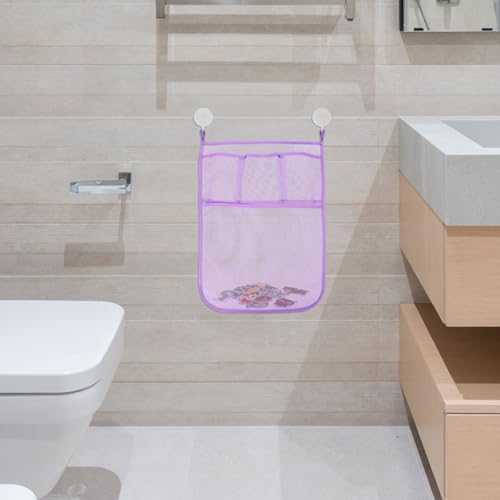 ERINGOGO 2pcs Mesh Bath Toy Organizer Hanging Storage Bag for Shower and Bath Tub