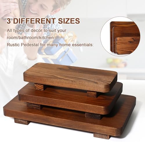 Wood Riser Pedestal Stand 9x6 for Kitchen Sink Decor