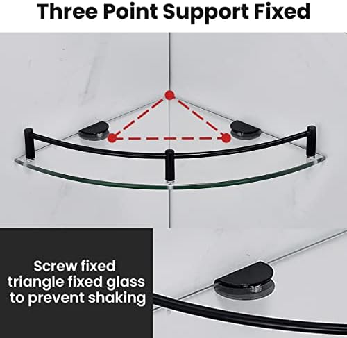 Glass Shower Corner Shelves 2 Pack