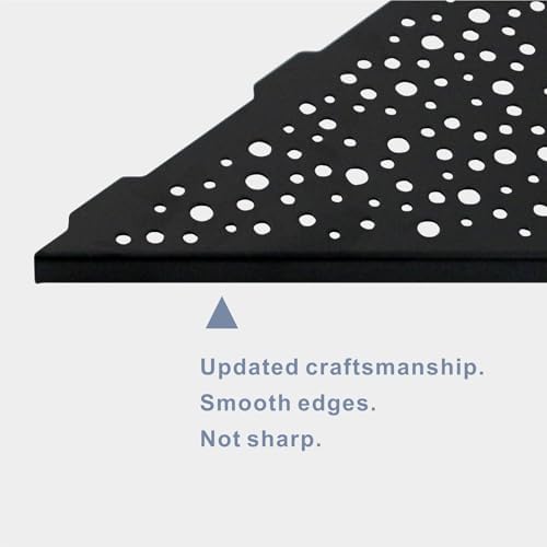 HIDROP Matte Black Corner Shower Shelf 2 Pack No Drilling