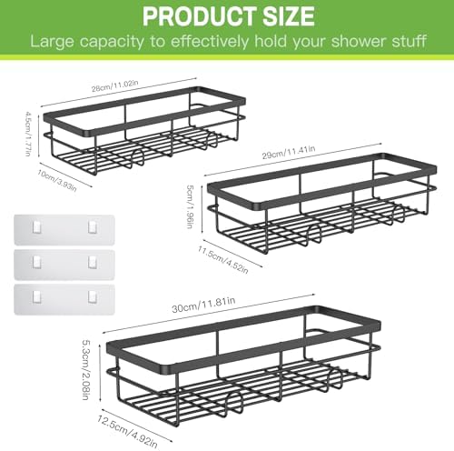 Uamector Shower Caddy Organizer Rustproof - Waterproof and Durable