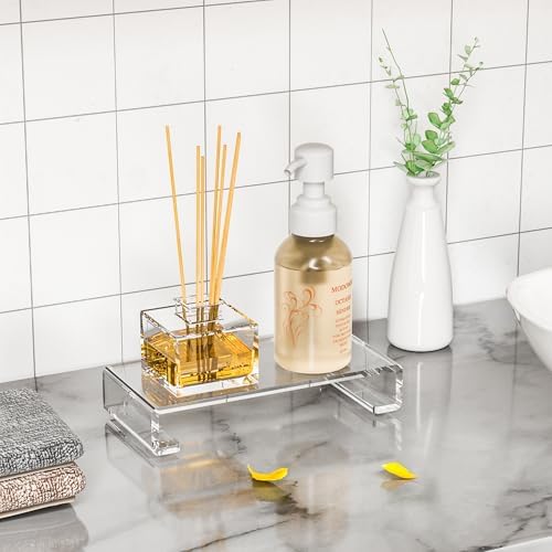 Crystal Clear Acrylic Soap Dish Holder Stand