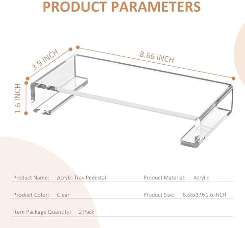 Crystal Clear Acrylic Soap Dish Holder Stand