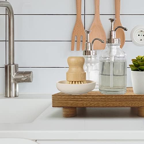 Handmade Wooden Tray for Soap and Bath Bottles