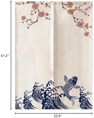 Japanese Door Curtain Half Noren 70cm x 100cm