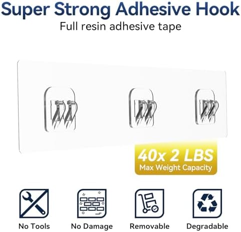 Yasonic Shower Caddy Adhesive 3 Pack Grey