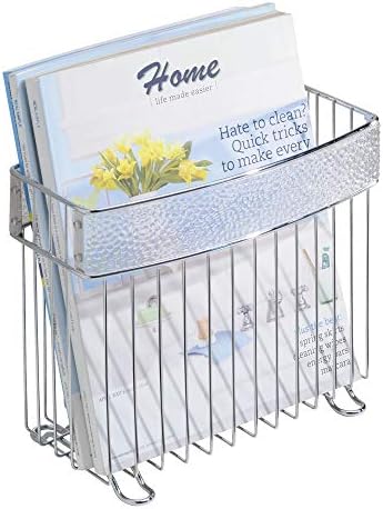 iDesign 33350 Rain Metal Free-Standing Magazine Holder