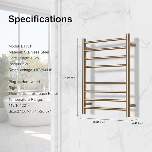 SHARNDY Electric Towel Warmer Wall Mounted