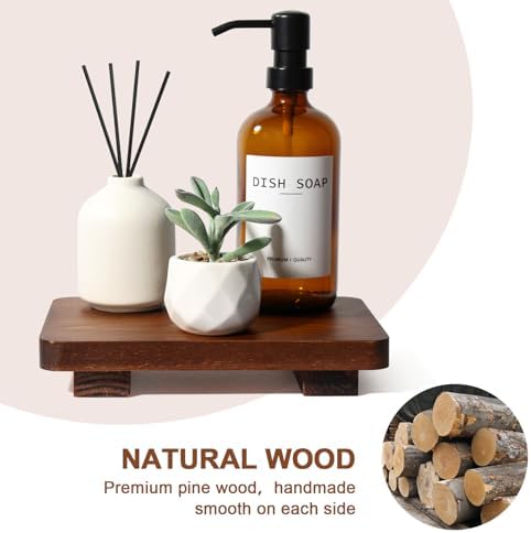 Wood Riser Pedestal Stand 9x6 for Kitchen Sink Decor