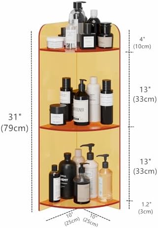 Acrylic Corner Shelf Shower Caddy with 3 Tiers