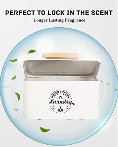 Sacreday Dryer Sheet Holder with Hinged Lid