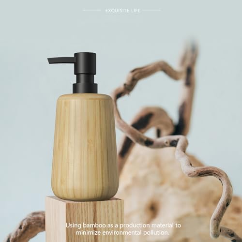 Asashizen Bamboo Bathroom Accessory Set 4PCS