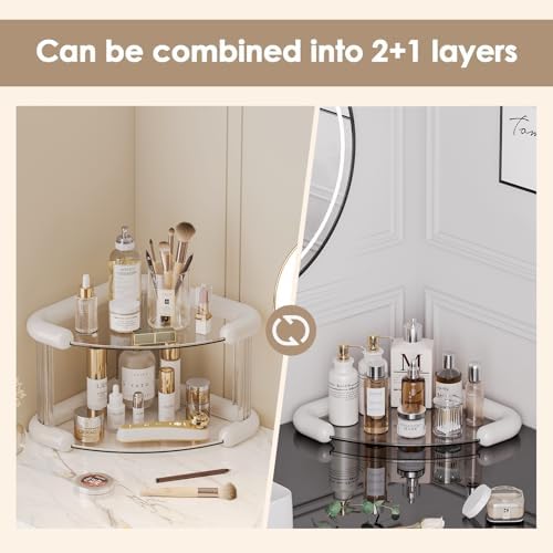 3 Tier Bathroom Countertop Organizer for Skincare and Makeup Storage