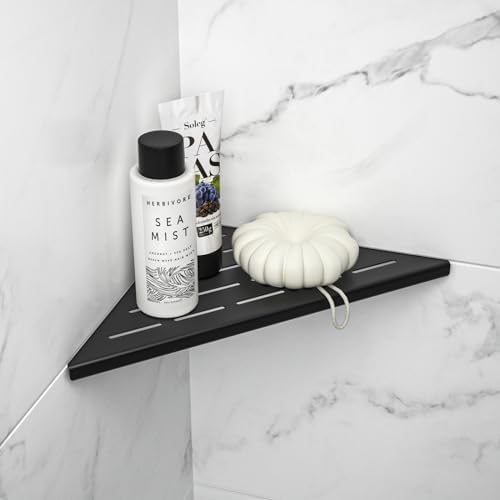 Corner Shower Shelf Matte Black 304 Stainless Steel 2 Pack