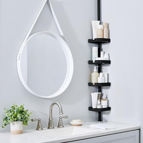 Bath Bliss 4 Tier Adjustable Shower Caddy Shelves