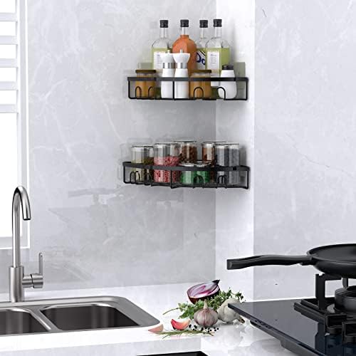 Corner Shower Caddy 2 Pack Adhesive Organizer Shelf