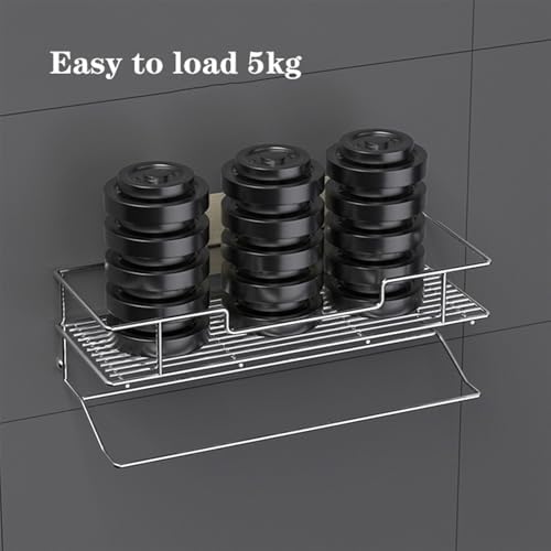 Stainless Steel Shower Caddy with Towel Rack and Storage