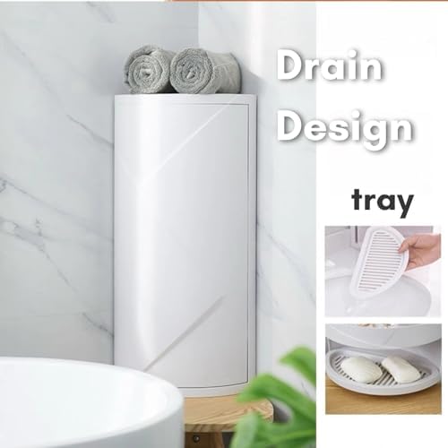 Rotating Corner Shelf Organizer 1-3 Layers Space-Saving Grey
