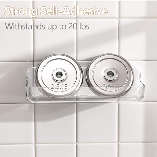 UDD Clear Adhesive Wall Mount Shower Caddy