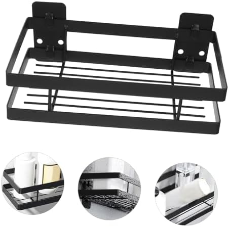 Heavy Duty Hollow Shower Rack for Shampoo Towel Storage