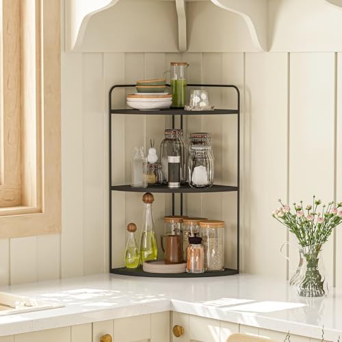 Modern Corner Counter Organizer with Waterproof Shelf