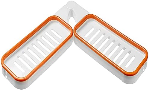 Punchless Corner Shelf 180 Degree Rotation Suction Cup Mount For Bath Kitchen