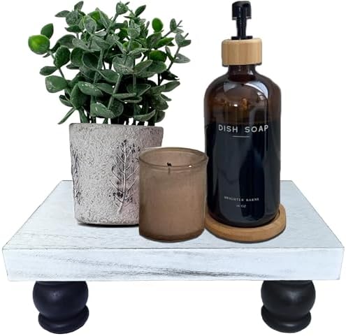 Wood Risers for Decor Display Farmhouse Style Soap Dish Tray