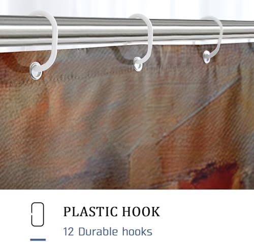 DESIHOM Fall Mason Jar Candle Shower Curtain Set