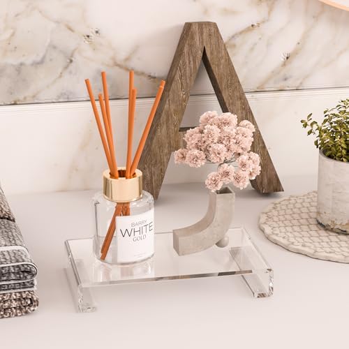 Crystal Clear Acrylic Soap Dish Holder for Bathroom