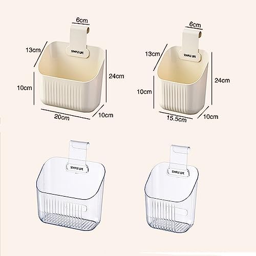 3 Pcs Hanging Shower Basket Caddy Portable Wall Storage Organizer Hanging Cup Holder for Kids Beige 20cm