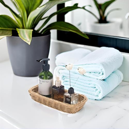 CESTATIVO Small Bathroom Tray for Organizing and Decor