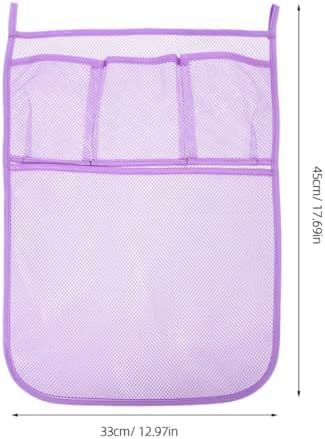 ERINGOGO 2pcs Mesh Bath Toy Organizer Hanging Storage Bag for Shower and Bath Tub