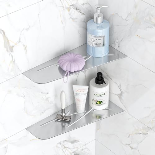 Shower Corner Shelf 12 Inch 2Pack No Drilling Stainless Steel