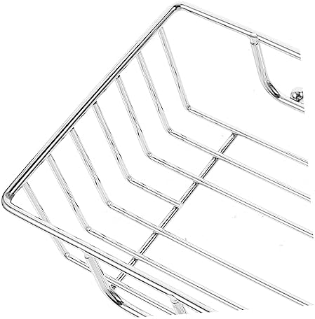 PRETYZOOM Wall Mounted Shower Organizer Rack for Toothbrushes Cups and Bathroom Essentials