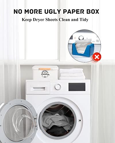 Sacreday Dryer Sheet Holder with Hinged Lid