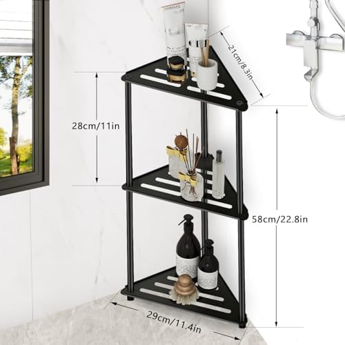 XEENEW Standing Shower Caddy Corner 3 Tier Stainless Steel Organizer
