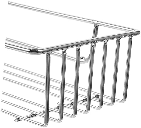 PRETYZOOM Wall Mounted Shower Organizer Rack for Toothbrushes Cups and Bathroom Essentials
