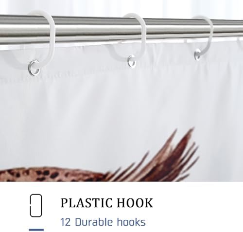 DESIHOM Fall Owl Bird Shower Curtain Set 78 Inch