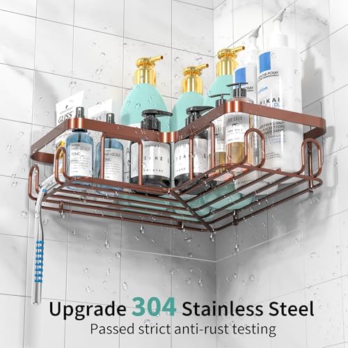 Moforoco Adhesive Corner Shower Caddy 3 Pack