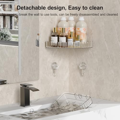 Ankoox Corner Shower Caddy Suction Cup Organizer