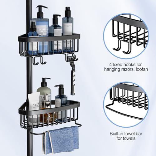 ESSEME Corner Shower Caddy Tension Pole