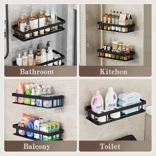 Shower Caddy 3-Pack Aluminum Bath Organizer with Soap Holder