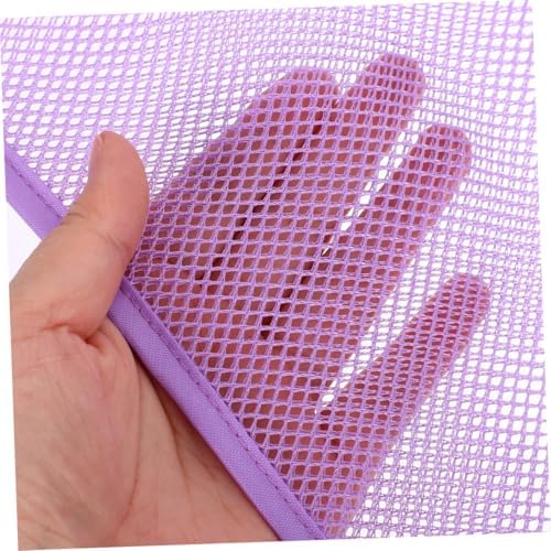 ERINGOGO 2pcs Violet Mesh Shower Caddy Tub Holder Organizer