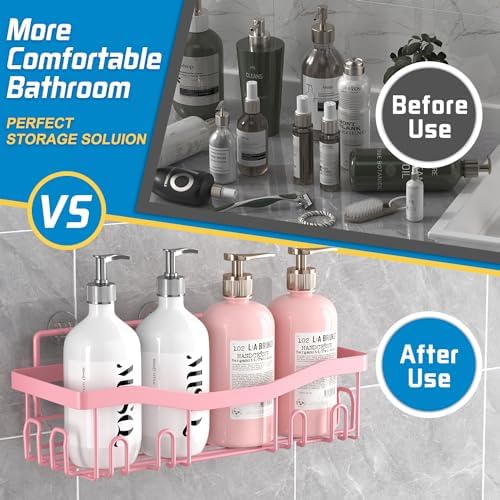 Adhesive Shower Caddy Set 5 Pack Rustproof Organizers