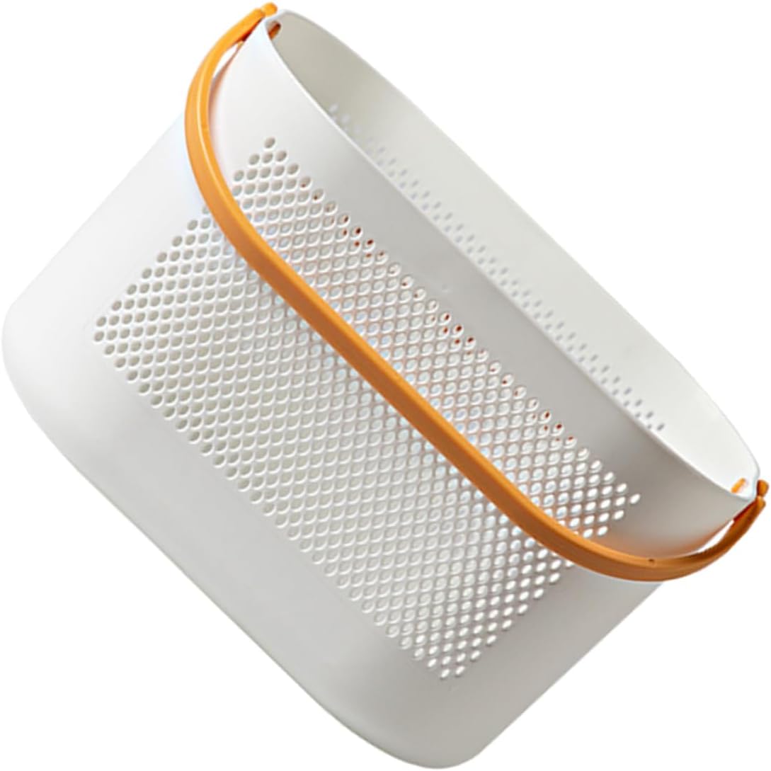 PRETYZOOM Portable Shower Basket Lightweight Plastic Storage Bin with Handles for Bathroom Organization