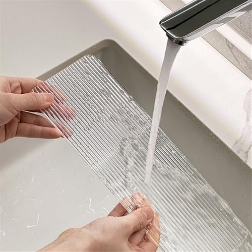 Acrylic Shower Caddy with Hook 30cm Floating Shelf for Bathroom Storage and Display