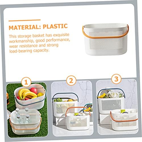 ABOOFAN Plastic Storage Basket for Bathroom and Pantry