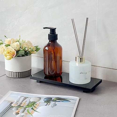 Pedestal Soap Stand Black Multiuse Holder