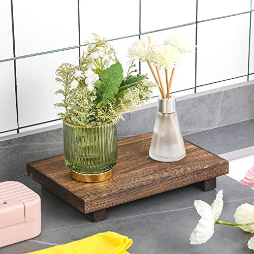 Wooden Soap Tray with 4 Legs for Kitchen and Bathroom