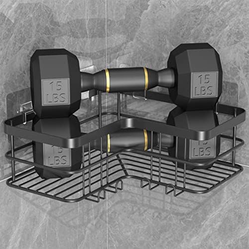 Yazoni Corner Shower Caddy 4-Pack Adhesive Shelves